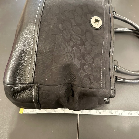 COACH Park Signature Large Carryall tote. F23292. Jacquard Fabric & Leather Trim - Picture 14 of 16